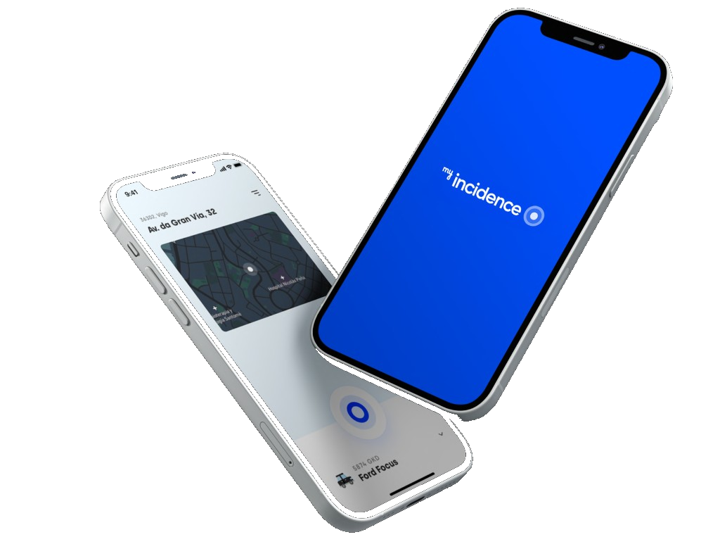 Aplicación myIncidence en móvil, compatible con la baliza VZero